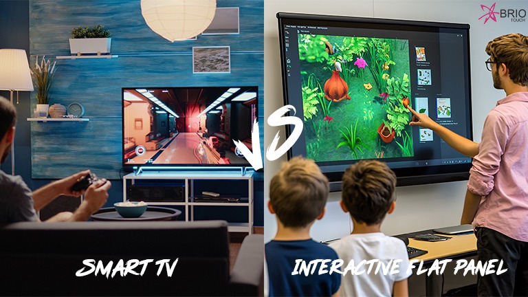 Smart TV vs Interactive Flat Panel