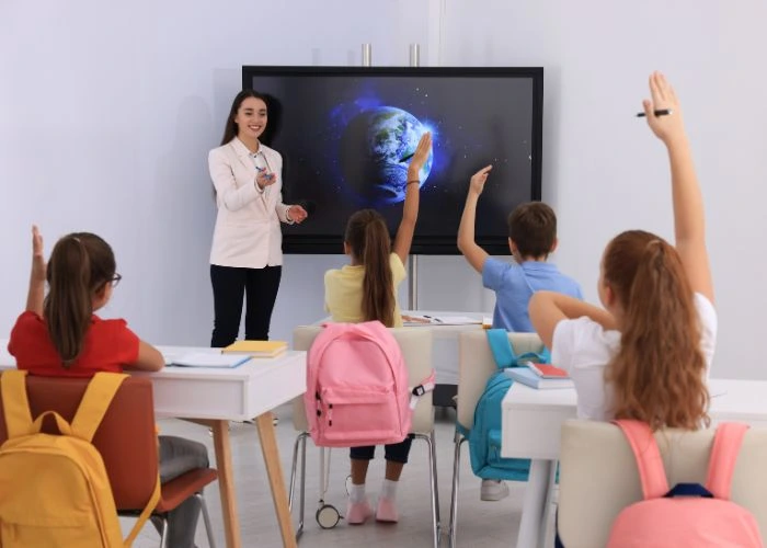 Classroom Learning with Interactive Flat Panels for Education