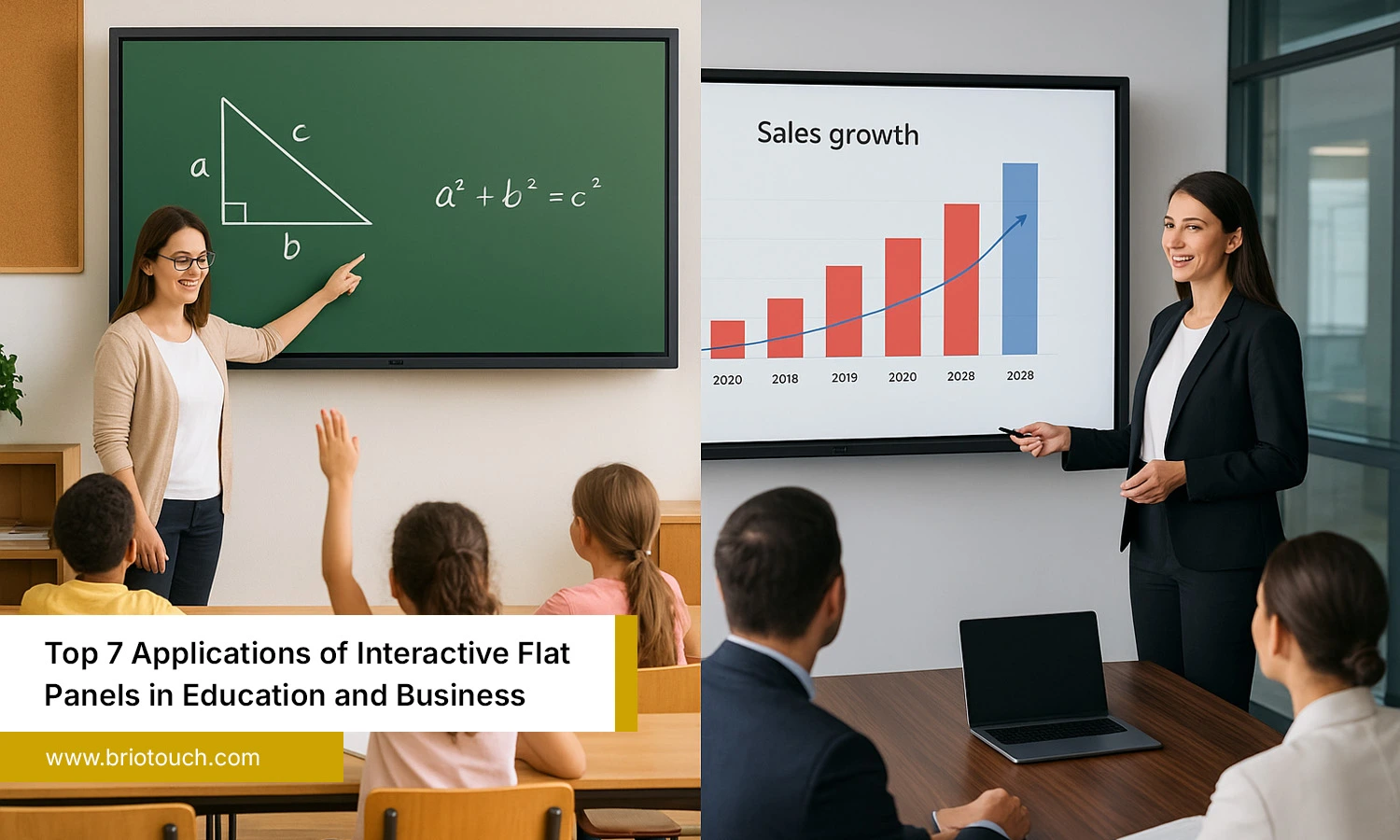 Top 7 Applications of Interactive Flat Panels in Education and Business