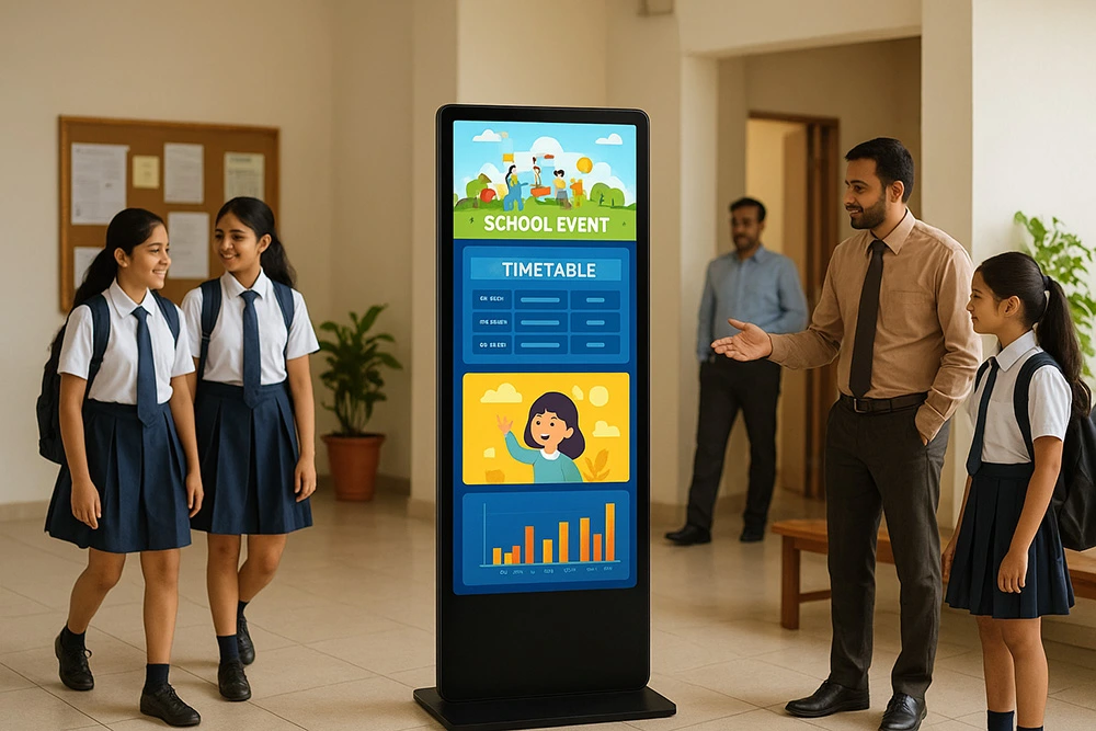 Digital Standee in School