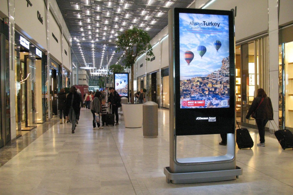 Indoor Digital Standee in Shopping Mall