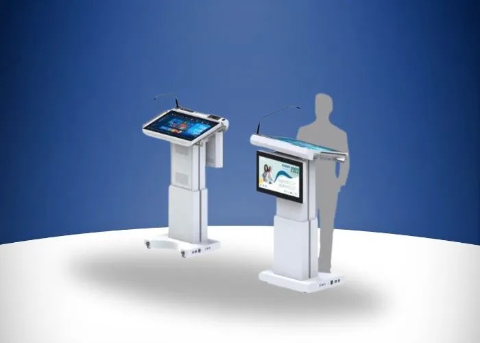 Electronic Podium with Motorized Touch Display