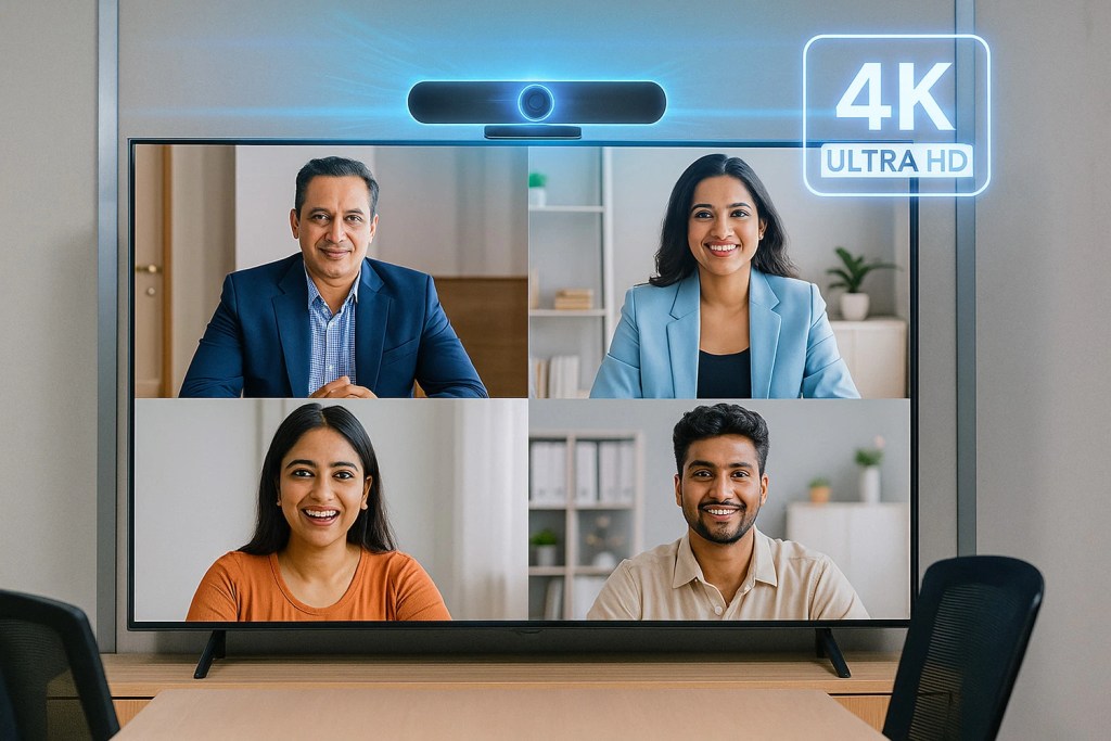 Crystal Clear 4K Resolution with Video Conferencing Camera