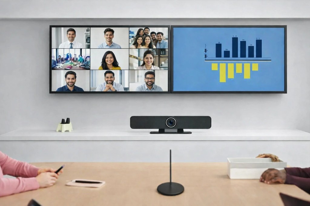 Adaptable web cameras for online meeting