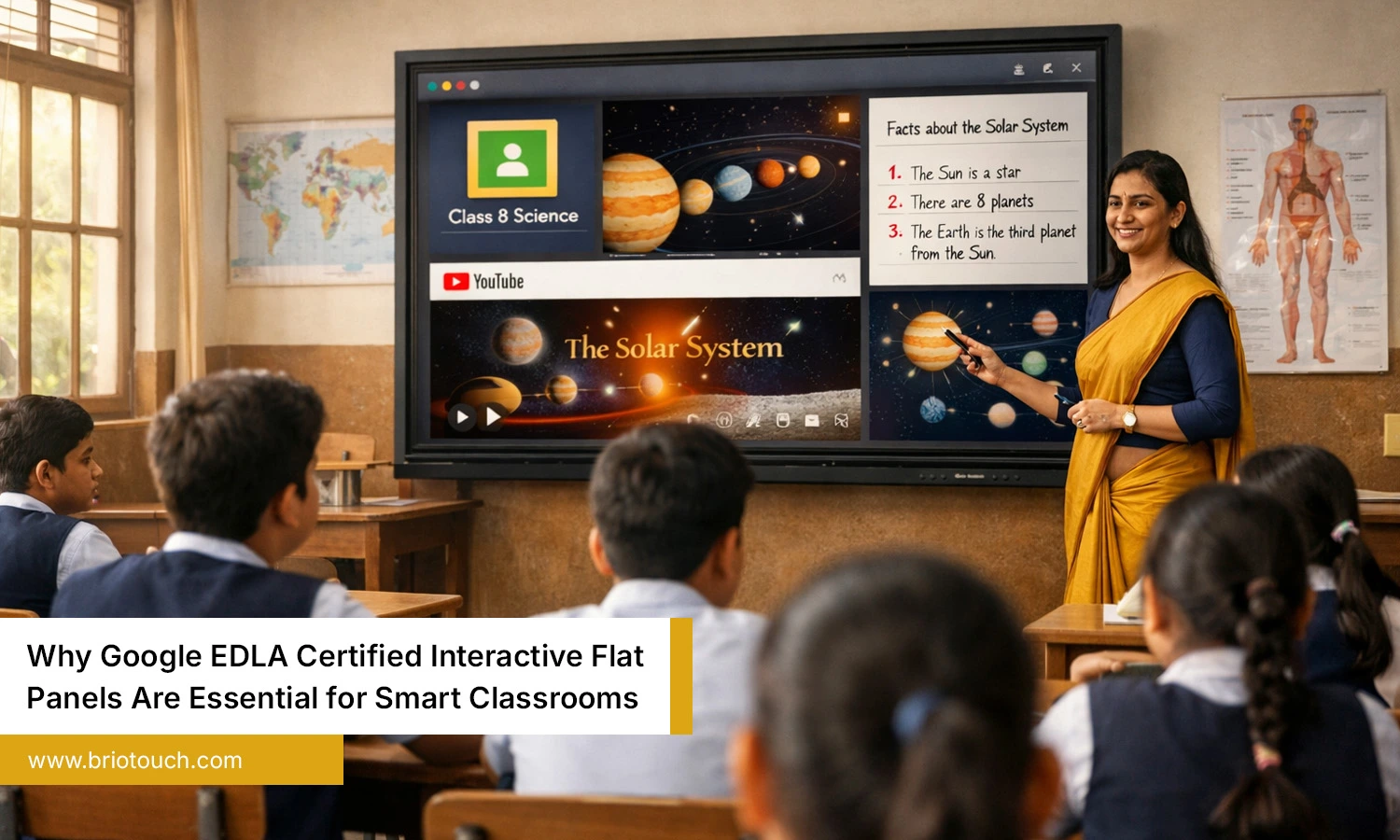 Classroom Teaching with Google EDLA Certified Interactive Flat Panels